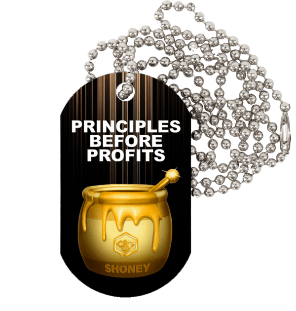 Principle Before Profits NFT Dog Tags