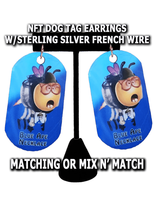 NFT Dog Tags Earrings